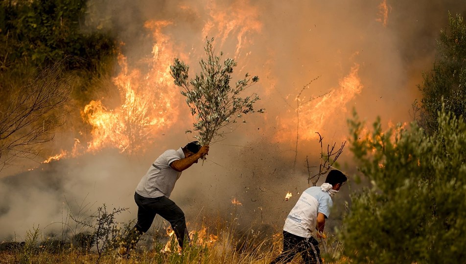 Antalya ve Muğla'da 5 bölgede orman yangınları devam ediyor